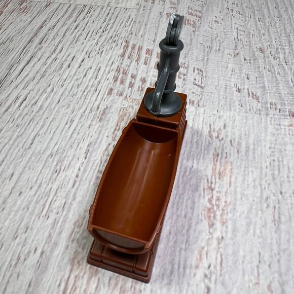 Vintage Style Mini Water Pump Brick Base Brown Trough Plastic Horse Toy FLAW - Picture 10 of 12